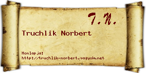 Truchlik Norbert névjegykártya