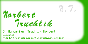 norbert truchlik business card